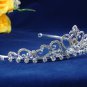 Fancy Headpiece;Fashion Dancer Opera Tiara;Bridal imperial;Silver Elegance Wedding Regal#1559