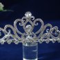 Fancy Headpiece;Fashion Dancer Opera Tiara;Bridal imperial;Silver Elegance Wedding Regal#1559
