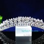 Fancy Headpiece;Fashion Dancer Opera Tiara;Bridal imperial;Silver Elegance Wedding Regal#1561