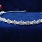 Fashion Dancer Opera Tiara;Fancy Headband ;Bridal imperial;Silver Elegance Wedding Regal#1070
