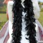 Wedding Party Decoration; 50g fuzzy chandelier feather boa for woman;for dancer #50bk