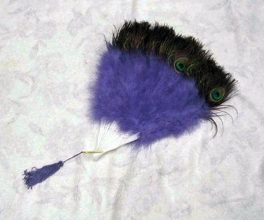 Coquet Rooster Peacock eye marabou feather Fan;Bridal Party Chandelier Fluffy Fan;ncer #5pu