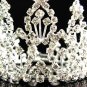 Fancy Small Crown;Fashion Dancer Opera Tiara;Bridal imperial;Silver Wedding Regal#5029