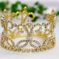 Fancy Small Crown;Fashion Dancer Opera Tiara;Bridal imperial;Silver Wedding Regal#841G