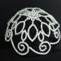 Fancy Small Crown;Fashion Dancer Opera Tiara;Bridal imperial;Silver Wedding Regal#3647