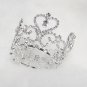Silver Fancy Small Crown;Fashion Dancer Opera Tiara;Bridal imperial;Wedding Regal#59S