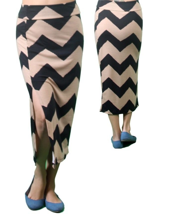 Women plus size zigzag black beige skirts sizes XL 2xL 3XL USA made FREE SHIPPING