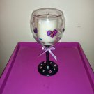Wine Glass Candle Holder