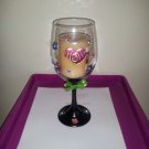 Wine Glass Candle Holder