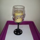 Wine Glass Candle Holder