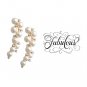 Combo Set - Elegant Faux Pearl Choker Necklace & Rhinestone Earrings Fashion Jewelry