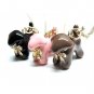Combo Set - Classy Sweet Brown Dog Necklace & Flying Heart Earrings Fashion Jewelry