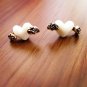 Combo Set - Classy Sweet Brown Dog Necklace & Flying Heart Earrings Fashion Jewelry