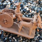 Original Vintage Brazilian Bull Cart Ceramics by Severino Vitalino Filho