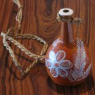 Vintage Ceramic small vase (moringa) by Brazilian Naif Artist Ana Fernandes