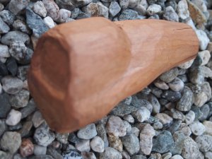 Original Vintage Folk Art Brazilian Wood Milagro Ex-Votos depicting a Nose