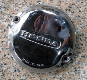 Honda Point Cover  CB400F used condition taken from an original 75 bike