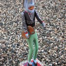 Original Vintage Brazilian Naif Folkart Guitar Player by Cícero Ferreira Cardoso