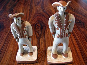 2 Brothers original Ceramic by famous Brazilian artist Maria Batista de Souza