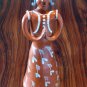 Amazing 17" Tall Ceramic Doll done by Brazilian Naif Folk Artist Ana Fernandes