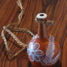 Ceramic small vase (moringa) by Brazilian Naif Artist Ana Fernandes
