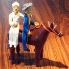 Original Vintage BrazilianLarge Bride & Groom by S. Vitalino circa 1985