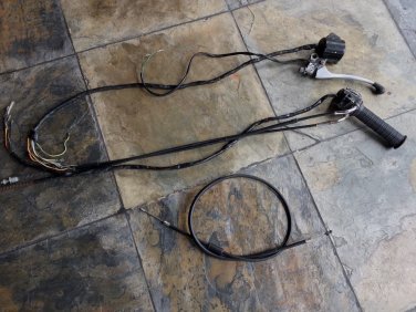1975-77 CB400F SSThrottle assembly cables wiring harness start kill turn signal