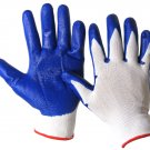 WWSW111WB-M Dozen - Blue/White Nitrile Coated Work Gloves Medium