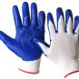 WWSW111WB-M Dozen - Blue/White Nitrile Coated Work Gloves Medium