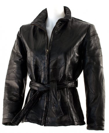 SZ Large Ladies Patchwork Leather Jacket SWDSIDL112-L
