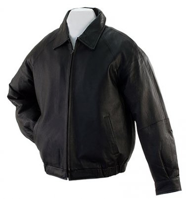 SZ 2XL Solid Leather Bomber Jacket SWDSIDL143-2X