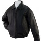 SZ Large Solid Leather Bomber Jacket SWDSIDL143-LG