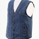 DLSW145-MED - Denim Vest with Fleece Lining