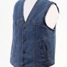 DLSW145-XL - Denim Vest with Fleece Lining