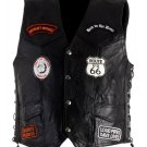 SWDSIHH148-MED MENS VEST W/PATCHES & EAGLE