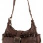 SWSIDL146-BRG -Burgundy Leather Purse with Silver Buckle
