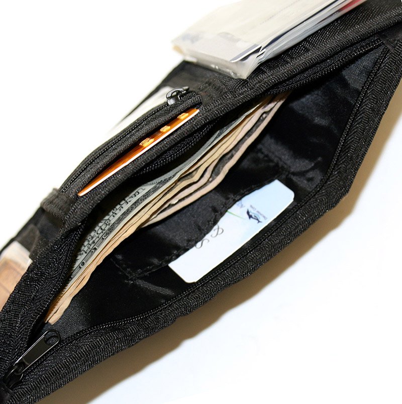 SWDSIDSI1164 Tactical Black Nylon TriFold Velcro Wallet