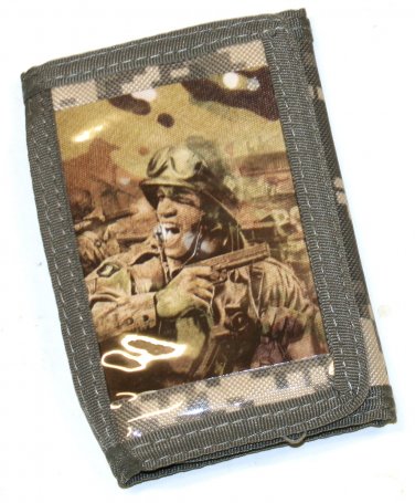 SWDSIDSI1167 - Tactical Digital Camo Nylon Tri-Fold Velcro Wallet