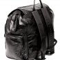 Black Patched Leather Backpack  SWDL161