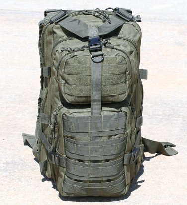 Olive Drab Tactical Military Style Backpack w/ Molle  SWWW534
