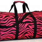 20" Pink with Black Zebra Print duffle Bag  SWDSI1015