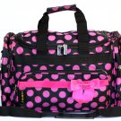 SWDSI1036- 19" Black w/Pink Dots & Bow Travel Bag
