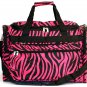 SWDSI1039 - 16" Pink with Black Zebra Print travel Bag