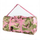 SWDSI1203 - 22" Pink with Black Zebra Print duffle Bag