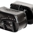 SWHH513 -2pc Studded Motorcycle Lugage Set
