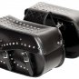 SWHH513 -2pc Studded Motorcycle Lugage Set