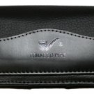 SWDL169-LG LARGE BLACK LEATHER CELL PHONE / SMARTPHONE HOLDER