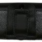 SWDL169-LG LARGE BLACK LEATHER CELL PHONE / SMARTPHONE HOLDER