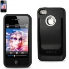 SWDSI1111 - Black Belt Clip Polymer Case for Iphone 4S