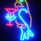 SWEDLEDParrot - 18x12 Parrot w/Martini Glass Motion LED Sign